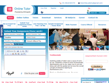 Tablet Screenshot of ibonlinetutors.com